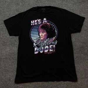 American Classics Ferris Bueller's Day Off Righteous Dude T-Shirt Mens L Black
